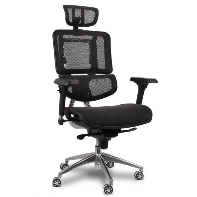 Cadeira Presidente Ergonômica Escritório Giratória Sintético 2