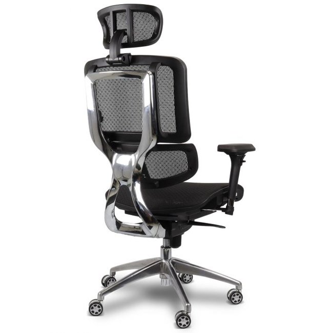 Cadeira Presidente Ergonômica Escritório Giratória Sintético 2